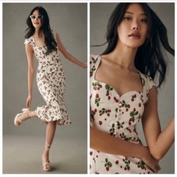 XXS Anthropologie strawberry dress! - Picture 3 of 4